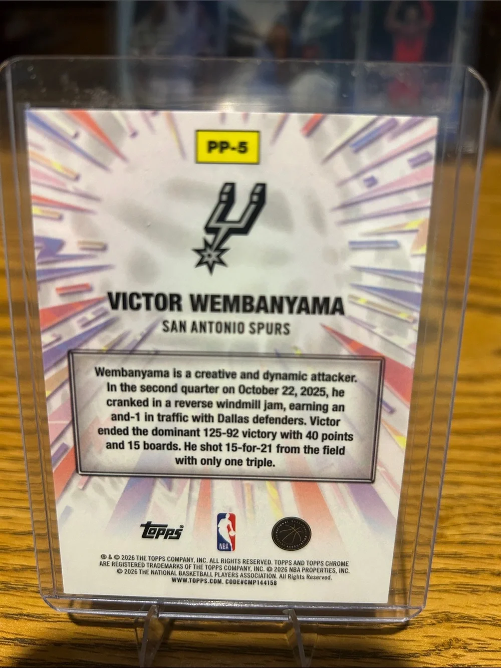 Topps Chrome update Victor Wembanyama Power Players San Antonio Spurs